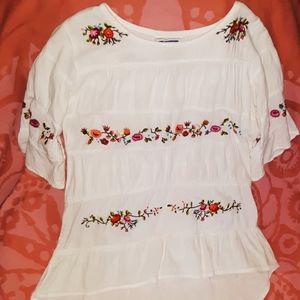 Guatemalan embroidered blouse